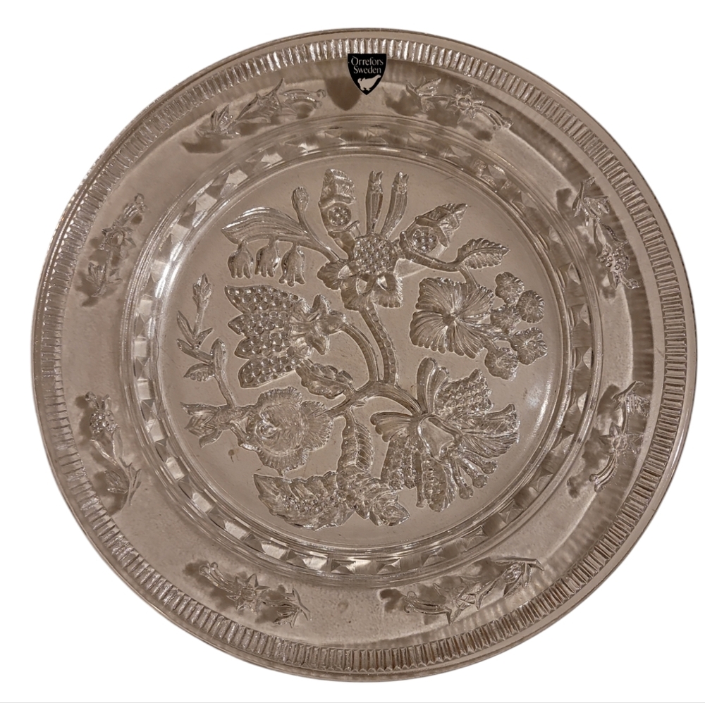 Orrefors Sweden Crystal Plate